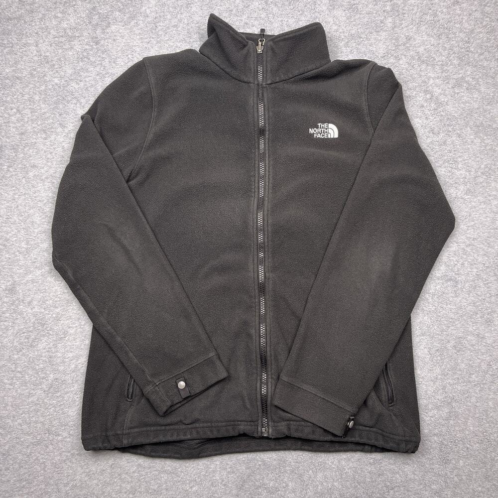 the north face fleece jacket black full‎ zip lightweight large